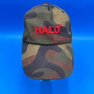 HALO Embroidered Camouflage Baseball Cap Men's Adjustable Strap Gamer Hat
